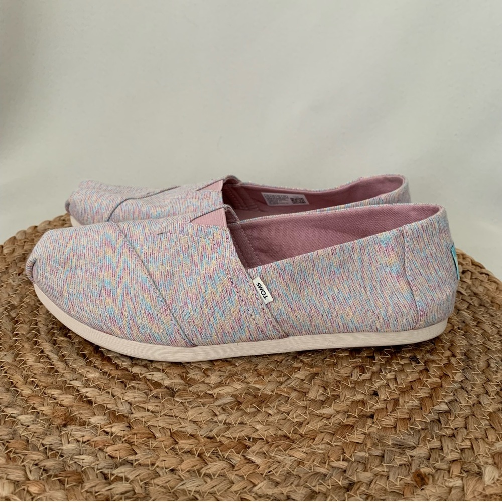 Toms Pink Alpargatas Shoes Womens Size 7.5